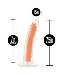 Neo Elite Glow In The Dark Viper 7 In. Dual-Density Dildo Neon Orange