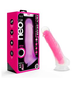 Neo Elite Glow In The Dark Viper 7 In. Dual-Density Dildo Neon Pink