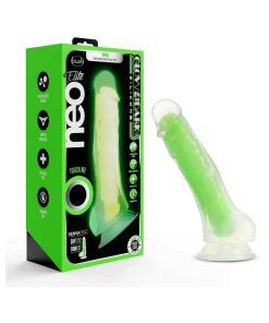 Neo Elite Glow In The Dark Viper 7 In. Dual-Density Dildo Neon Green