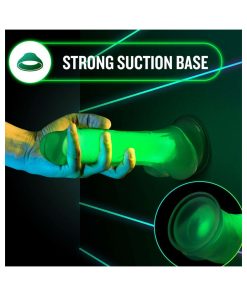 Neo Elite Glow In The Dark Viper 7 In. Dual-Density Dildo Neon Green