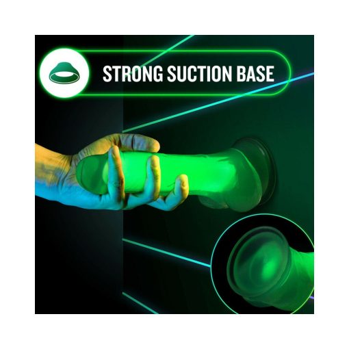 Neo Elite Glow In The Dark Viper 7 In. Dual-Density Dildo Neon Green - Image 4