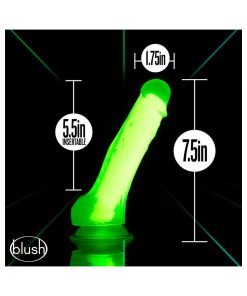 Neo Elite Glow In The Dark Viper 7 In. Dual-Density Dildo Neon Green