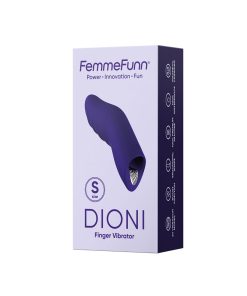 Femmefunn Dioni Rechargeable Silicone Finger Vibrator Small Dark Purple