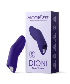 Femmefunn Dioni Rechargeable Silicone Finger Vibrator Large Dark Purple
