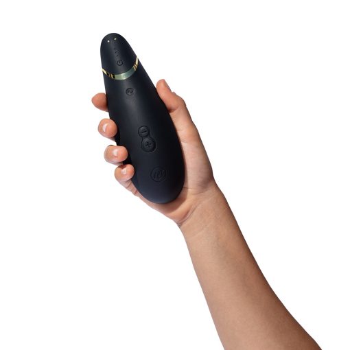 Womanizer Premium 2 Rechargeable Silicone Luxurious Pleasure Air Clitoral Stimulator Black - Image 7