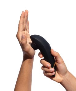 Womanizer Premium 2 Rechargeable Silicone Luxurious Pleasure Air Clitoral Stimulator Black