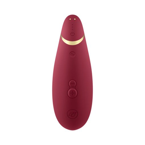 Womanizer Premium 2 Rechargeable Silicone Luxurious Pleasure Air Clitoral Stimulator Bordeaux - Image 2