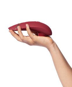 Womanizer Premium 2 Rechargeable Silicone Luxurious Pleasure Air Clitoral Stimulator Bordeaux