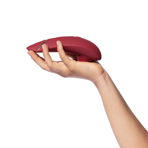 Womanizer Premium 2 Rechargeable Silicone Luxurious Pleasure Air Clitoral Stimulator Bordeaux - Image 6