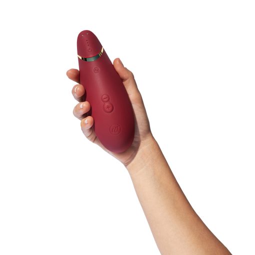 Womanizer Premium 2 Rechargeable Silicone Luxurious Pleasure Air Clitoral Stimulator Bordeaux - Image 7