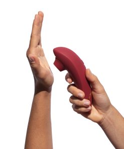 Womanizer Premium 2 Rechargeable Silicone Luxurious Pleasure Air Clitoral Stimulator Bordeaux