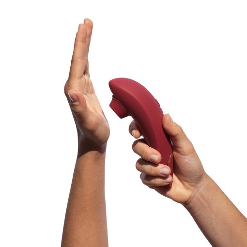 Womanizer Premium 2 Rechargeable Silicone Luxurious Pleasure Air Clitoral Stimulator Bordeaux - Image 8