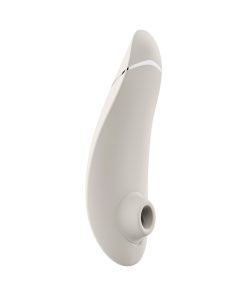 Womanizer Premium 2 Rechargeable Silicone Luxurious Pleasure Air Clitoral Stimulator Warm Gray