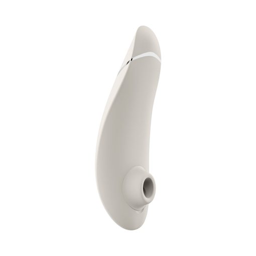 Womanizer Premium 2 Rechargeable Silicone Luxurious Pleasure Air Clitoral Stimulator Warm Gray - Image 3