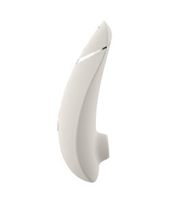 Womanizer Premium 2 Rechargeable Silicone Luxurious Pleasure Air Clitoral Stimulator Warm Gray