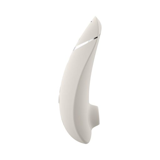 Womanizer Premium 2 Rechargeable Silicone Luxurious Pleasure Air Clitoral Stimulator Warm Gray - Image 5