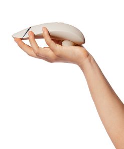 Womanizer Premium 2 Rechargeable Silicone Luxurious Pleasure Air Clitoral Stimulator Warm Gray