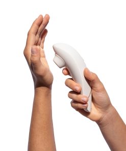 Womanizer Premium 2 Rechargeable Silicone Luxurious Pleasure Air Clitoral Stimulator Warm Gray