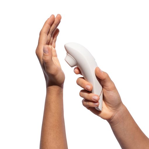 Womanizer Premium 2 Rechargeable Silicone Luxurious Pleasure Air Clitoral Stimulator Warm Gray - Image 8