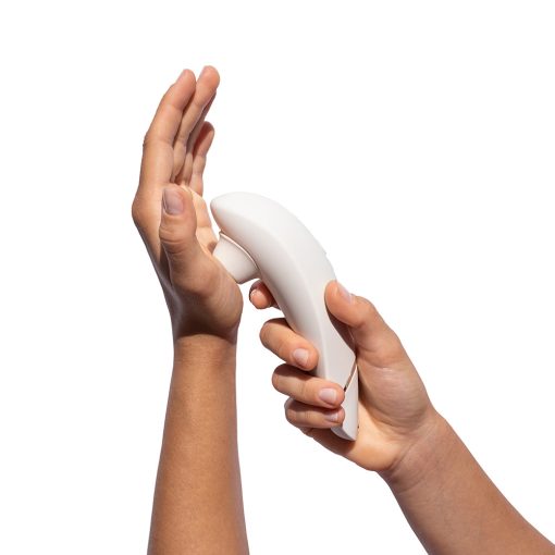 Womanizer Premium 2 Rechargeable Silicone Luxurious Pleasure Air Clitoral Stimulator Warm Gray - Image 9