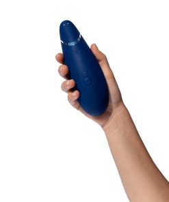 Womanizer Premium 2 Rechargeable Silicone Luxurious Pleasure Air Clitoral Stimulator Blueberry