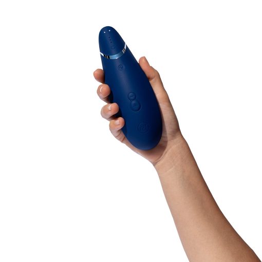 Womanizer Premium 2 Rechargeable Silicone Luxurious Pleasure Air Clitoral Stimulator Blueberry - Image 7