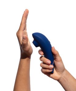 Womanizer Premium 2 Rechargeable Silicone Luxurious Pleasure Air Clitoral Stimulator Blueberry