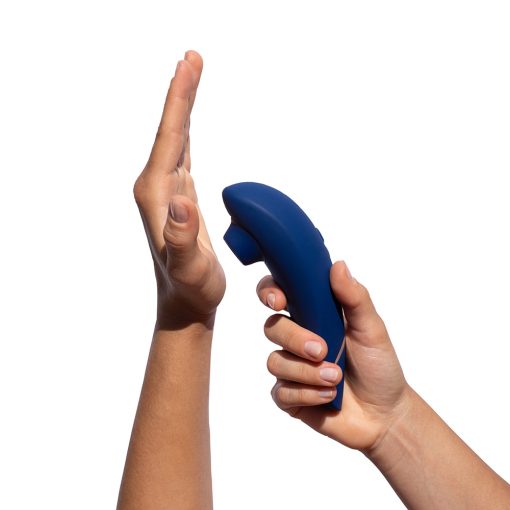 Womanizer Premium 2 Rechargeable Silicone Luxurious Pleasure Air Clitoral Stimulator Blueberry - Image 9