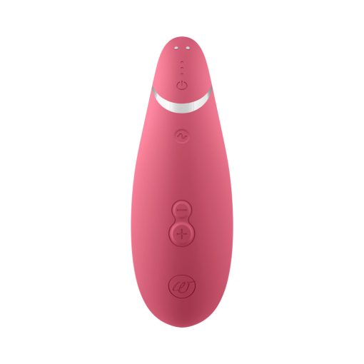 Womanizer Premium 2 Rechargeable Silicone Luxurious Pleasure Air Clitoral Stimulator Raspberry - Image 3