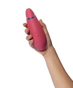 Womanizer Premium 2 Rechargeable Silicone Luxurious Pleasure Air Clitoral Stimulator Raspberry