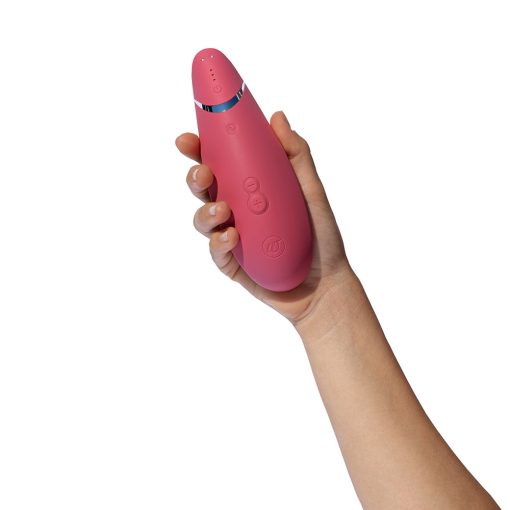 Womanizer Premium 2 Rechargeable Silicone Luxurious Pleasure Air Clitoral Stimulator Raspberry - Image 7