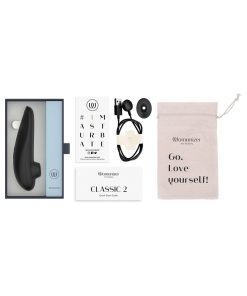 Womanizer Classic 2 Rechargeable Silicone Pleasure Air Clitoral Stimulator Black