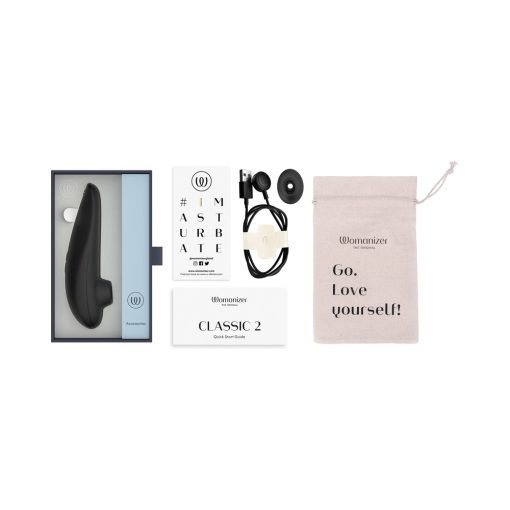 Womanizer Classic 2 Rechargeable Silicone Pleasure Air Clitoral Stimulator Black - Image 8