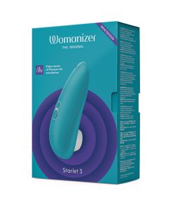Womanizer Starlet 3 Rechargeable Silicone Compact Pleasure Air Clitoral Stimulator Turquoise