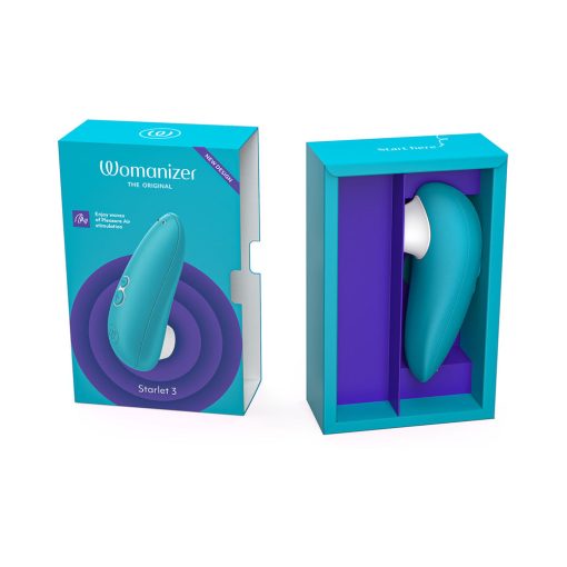 Womanizer Starlet 3 Rechargeable Silicone Compact Pleasure Air Clitoral Stimulator Turquoise - Image 2