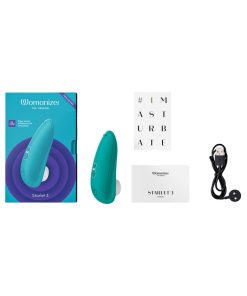 Womanizer Starlet 3 Rechargeable Silicone Compact Pleasure Air Clitoral Stimulator Turquoise