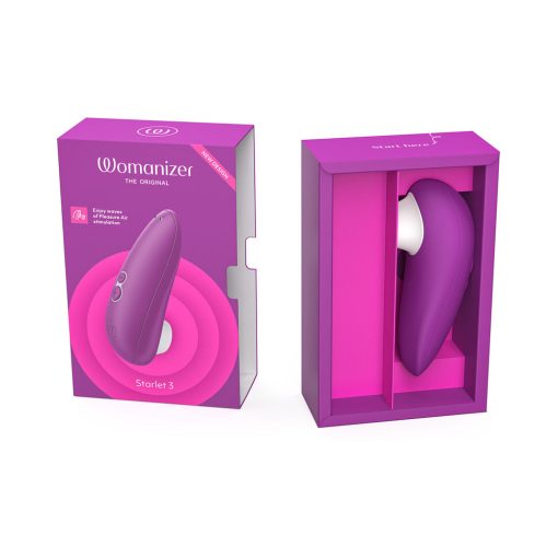 Womanizer Starlet 3 Rechargeable Silicone Compact Pleasure Air Clitoral Stimulator Violet - Image 2