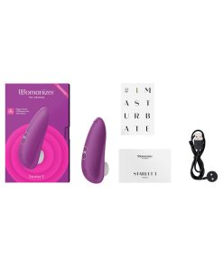 Womanizer Starlet 3 Rechargeable Silicone Compact Pleasure Air Clitoral Stimulator Violet