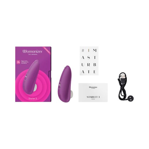 Womanizer Starlet 3 Rechargeable Silicone Compact Pleasure Air Clitoral Stimulator Violet - Image 3