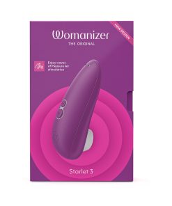 Womanizer Starlet 3 Rechargeable Silicone Compact Pleasure Air Clitoral Stimulator Violet