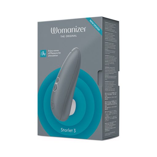 Womanizer Starlet 3 – Compact Pleasure Air Clitoral Stimulator (Gray)