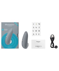 Womanizer Starlet 3 – Compact Pleasure Air Clitoral Stimulator (Gray)