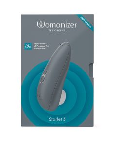 Womanizer Starlet 3 – Compact Pleasure Air Clitoral Stimulator (Gray)