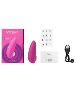 Womanizer Starlet 3 Rechargeable Silicone Compact Pleasure Air Clitoral Stimulator Pink