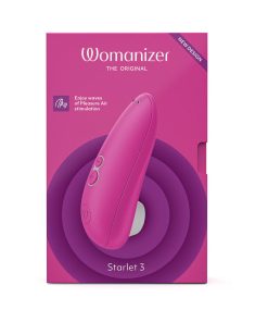 Womanizer Starlet 3 Rechargeable Silicone Compact Pleasure Air Clitoral Stimulator Pink