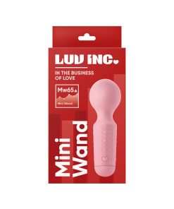 Luv Inc Mw65 Mini Wand Rechargeable Flexible Silicone Vibrator Light Pink