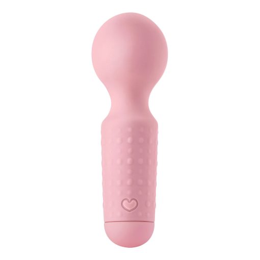 Luv Inc Mw65 Mini Wand Rechargeable Flexible Silicone Vibrator Light Pink - Image 2