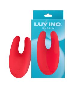 Luv Inc Bu89 Mini Bunny Rechargeable Silicone Vibrator Red