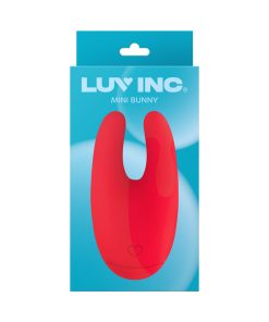 Luv Inc Bu89 Mini Bunny Rechargeable Silicone Vibrator Red