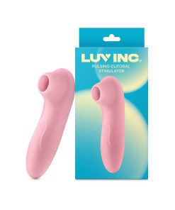 Luv Inc Cs19 Pulsing Clitoral Stimulator Rechargeable Silicone Light Pink